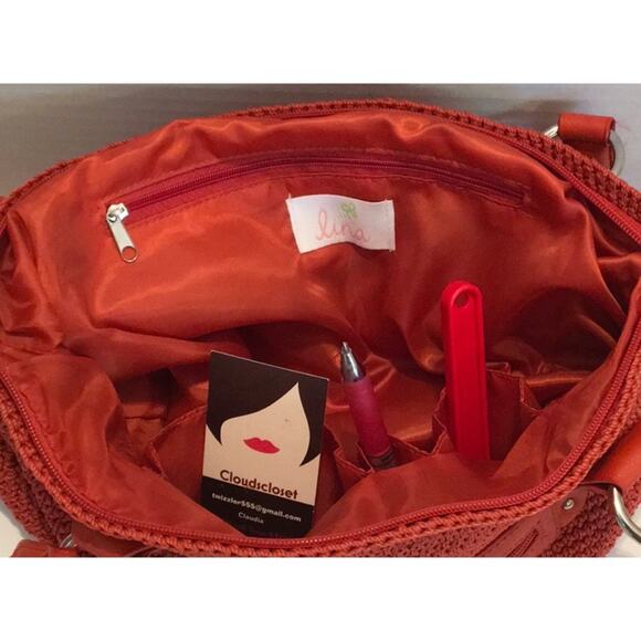 LINA Anthropologie BOHO CHIC VEGAN Samba ORANGE-REDUCED - Picture 4 of 8
